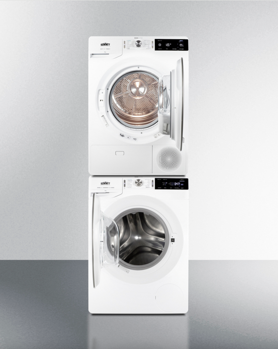 Summit Washer/Heat Pump Dryer Combination Stainless Steel