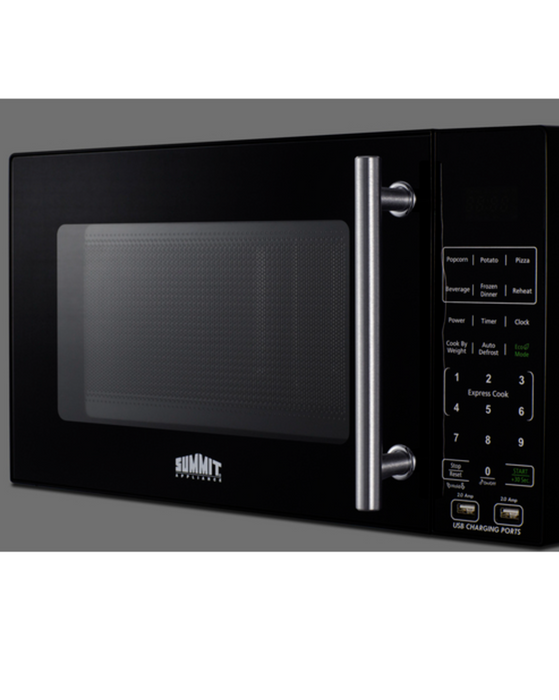 Summit Compact Microwave with USB Ports and Allocator