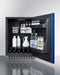 Summit 24" Wide Built-In All-Refrigerator, ADA Compliant - Left Hand Door Swing (Blue) Summit Appliance