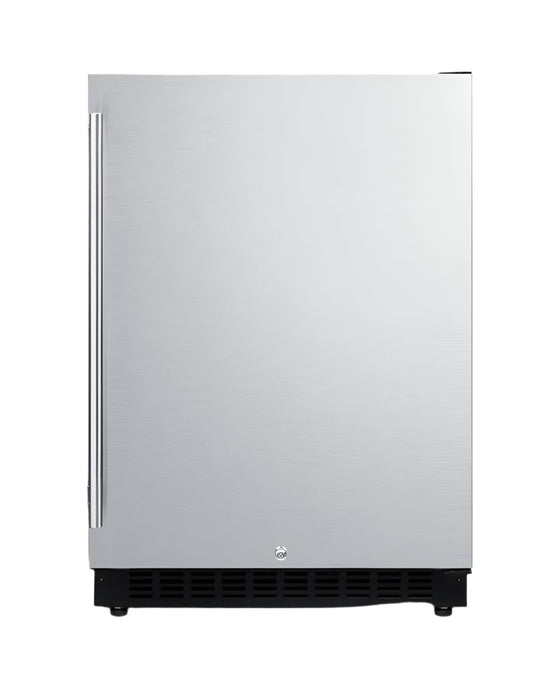 Summit 24" Wide Built-In All-Refrigerator, ADA Compliant - Left Hand Door Swing (Stainless steel) Summit Appliance