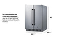 Summit 24" Wide Built-In Refrigerator-Freezer - stainless steel Summit Appliance