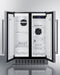Summit 24" Wide Built-In Refrigerator-Freezer - stainless steel Summit Appliance