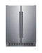 Summit 24" Wide Built-In Refrigerator-Freezer - stainless steel Summit Appliance