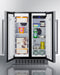 Summit 24" Wide Built-In Refrigerator-Freezer - stainless steel Summit Appliance