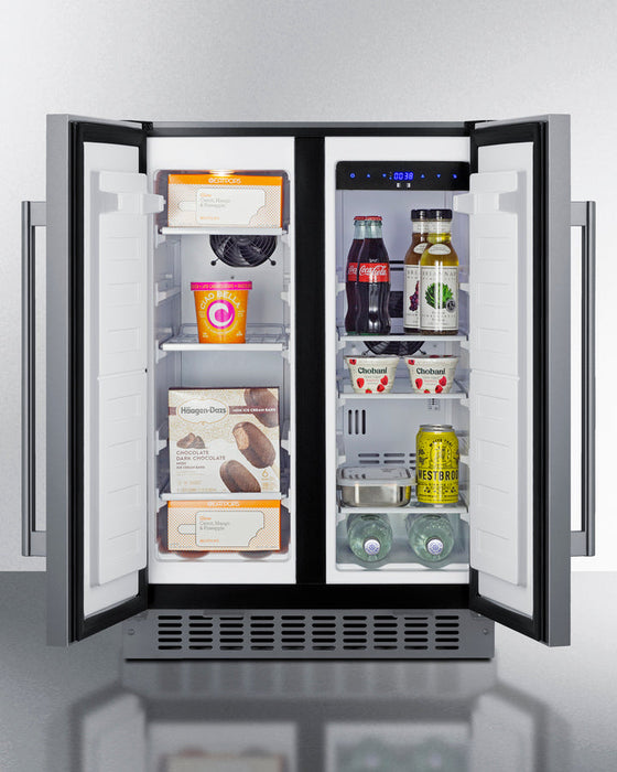 Summit 24" Wide Built-In Refrigerator-Freezer - stainless steel Summit Appliance