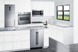 Summit 24" Wide Built-In Refrigerator-Freezer - stainless steel and Black Summit Appliance