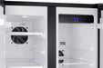 Summit 24" Wide Built-In Refrigerator-Freezer - stainless steel and Black Summit Appliance